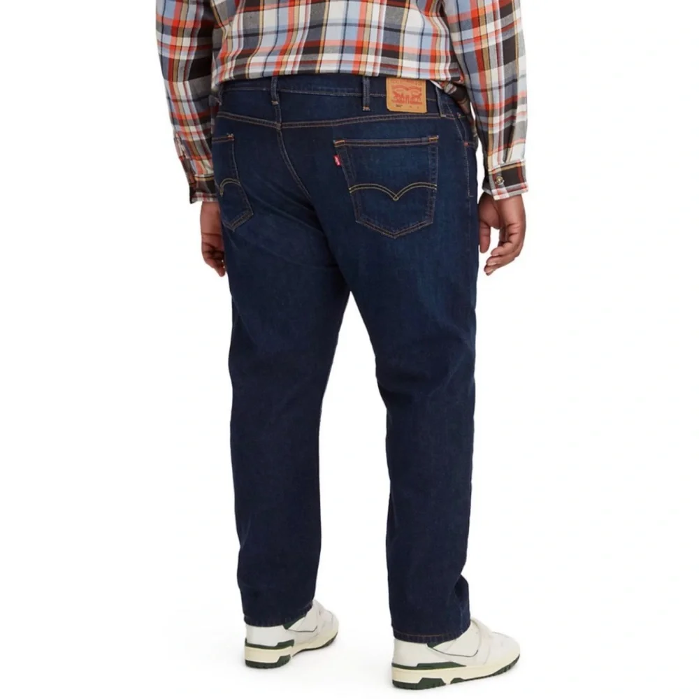 Levi’s Medium Wash 502 Regular Taper-Fit Stretch Jeans Mens 34 x 32